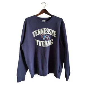 Tennessee Titans OTS Navy Blue Crewneck Sweatshirt XXL